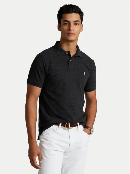 Polo Ralph Lauren Polokošeľa Custom čierna