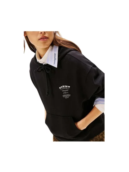 Bluza z kapturem Tommy Hilfiger czarna
