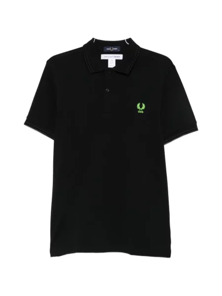 Tricou polo Comme Des Garçons Homme cu autograf negru