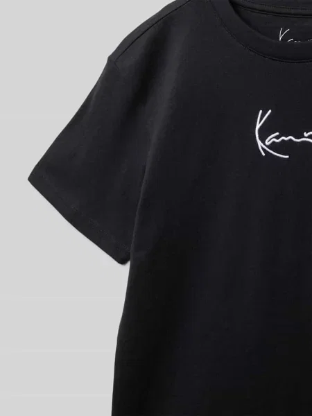 T-shirt z wyhaftowanym logo Another Cotton Lab czarna