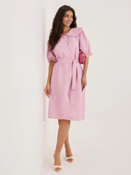 Gulerat rochie Italy Moda roz