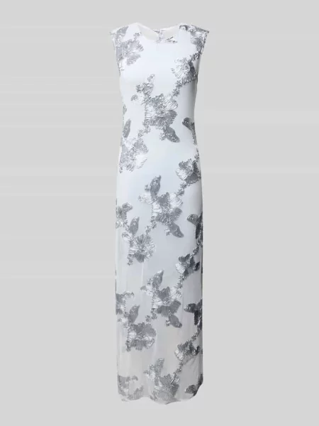 Sukienka wieczorowa z okrągłym dekoltem model ‘FLOREE’ Y.a.s