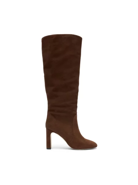 Botki Stuart Weitzman skórzane brązowe