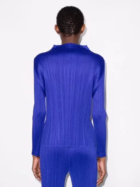 Plisirani top Pleats Please Issey Miyake plava