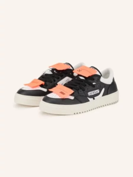 Off-White Sneakersy Court schwarz białe