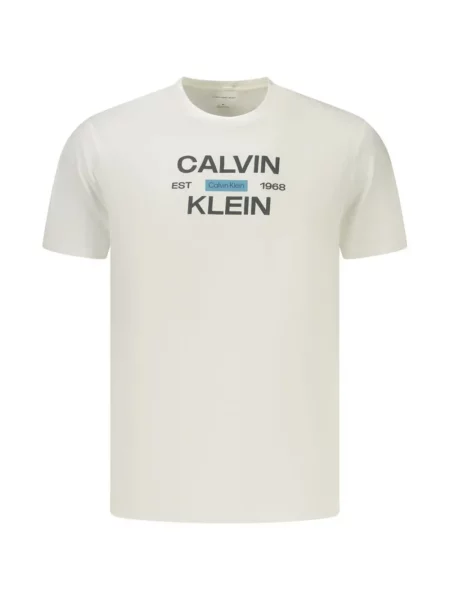 Tricou Calvin Klein cu imagine alb