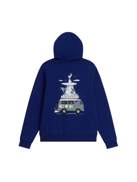 Bluza z kapturem The North Face z kapturem niebieska