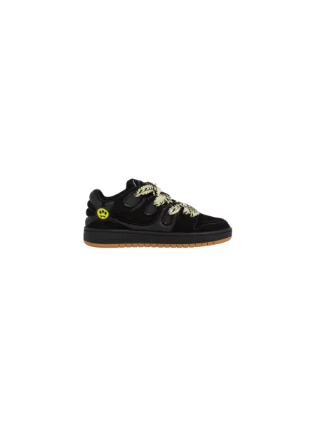 Sneakersy Barrow skórzane czarne