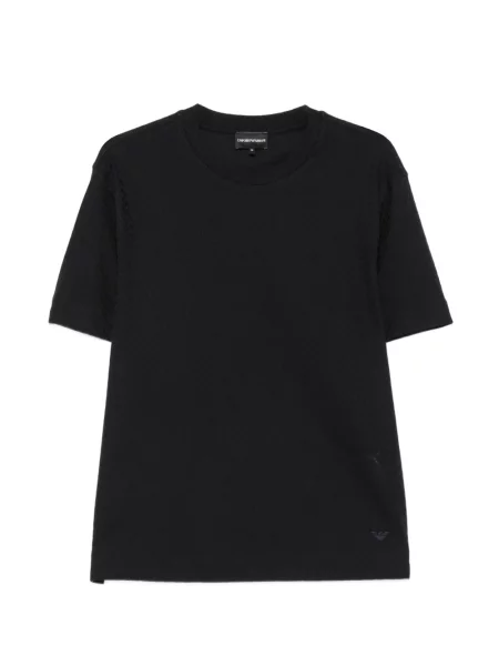 Scurt tricou Emporio Armani tricotate albastru