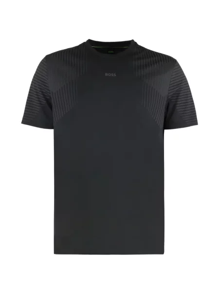 Tricou Boss cu decolteu rotund negru