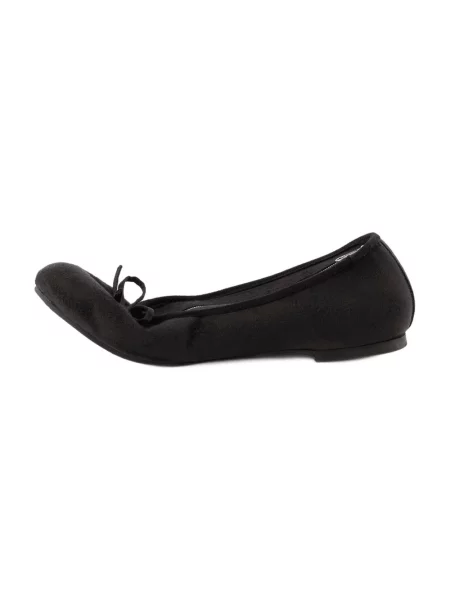 Satynowe balerinki Balenciaga czarne