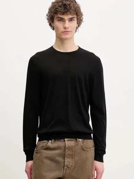 Sunflower pulover de lana barbati light negru