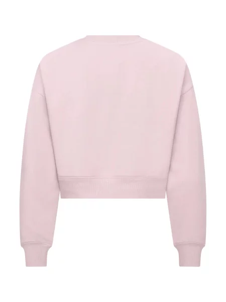 Clique Miami Cropped krótki sweter z bawełny z recyklingiem – Candy Pink różowy