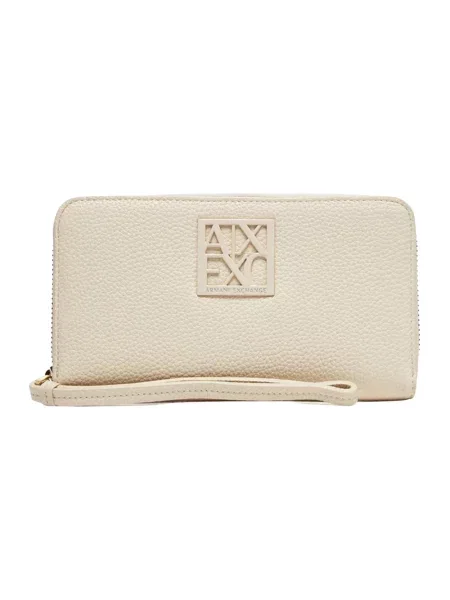 Portfel Armani Exchange beżowy
