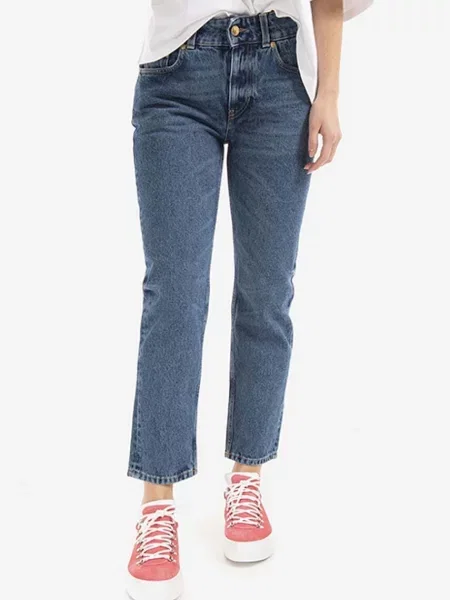 Tom Wood jeans Vesper femei medium waist albastru