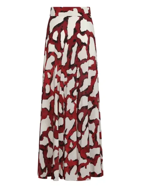 Fustă Marinella Piccinno cu imagine cu imprimeu abstract alb
