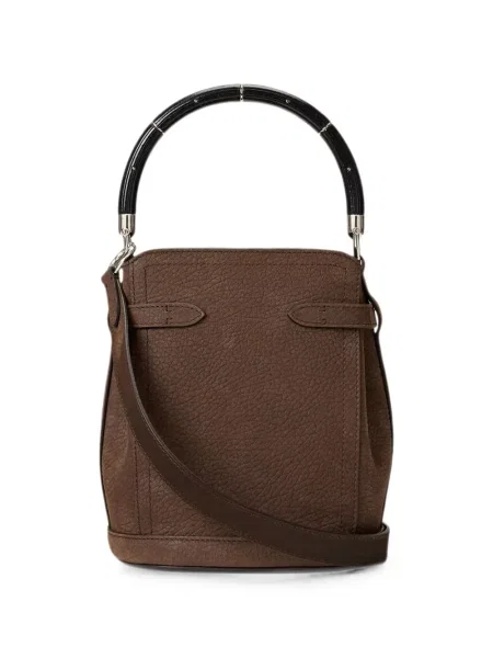 Nubuck τσάντα shopper Ralph Lauren Collection καφέ