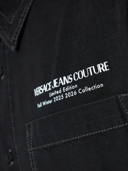 Риза Versace Jeans Couture с принт черно