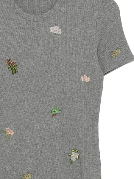 Tricou Jnby cu broderie gri