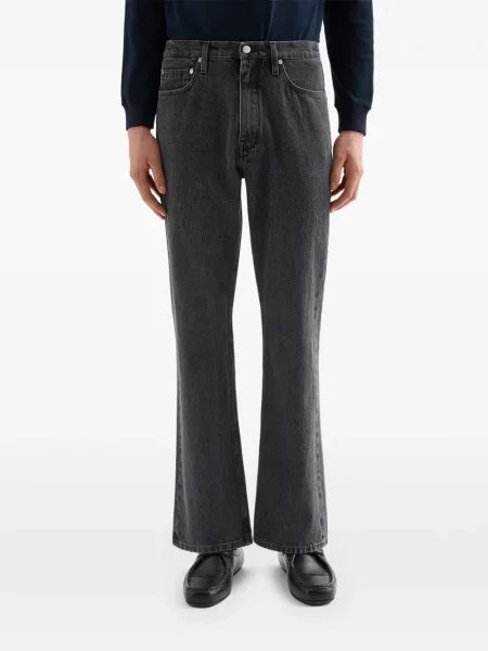 Ușor pantaloni Jil Sander evazate gri