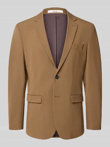 Marynarka do garnituru o kroju slim fit z dodatkiem model ‘LIAM’ Selected Homme