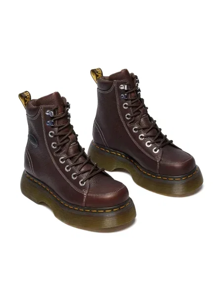 Шкіряні черевики Dr. Martens Buzz 8i на платформі коричневий