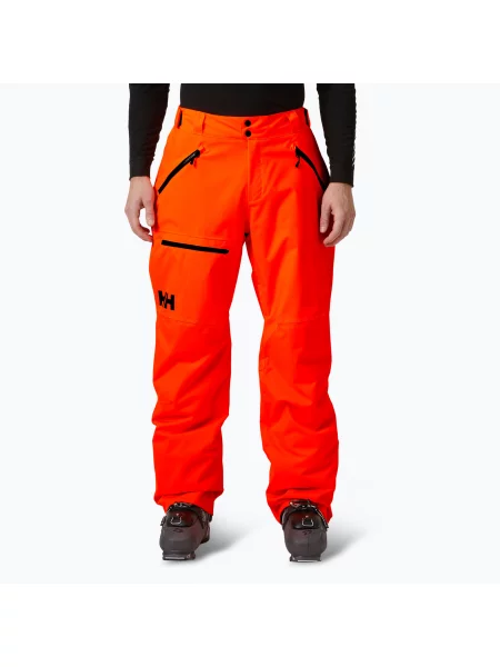 Штани лижні Helly Hansen Sogn Cargo neon orange помаранчеві