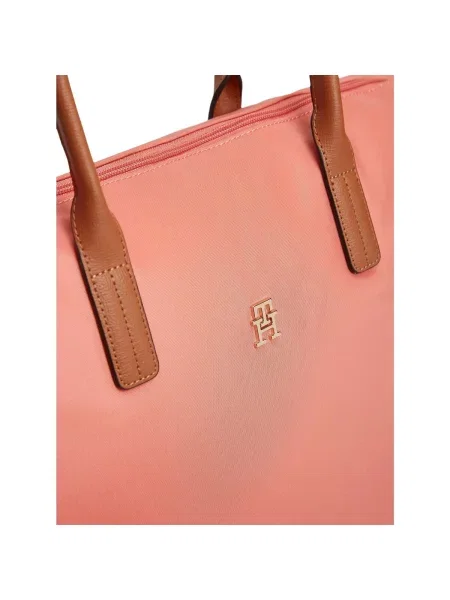 Tommy Hilfiger Geantă Popette Tote Coral roșu