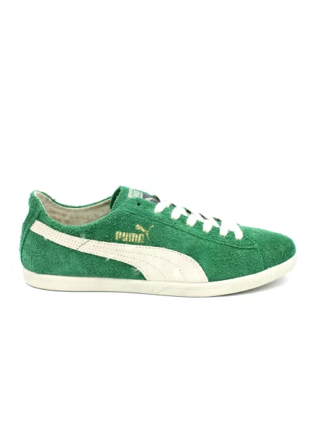 Sneakersy Puma sznurowane zamszowe zielone