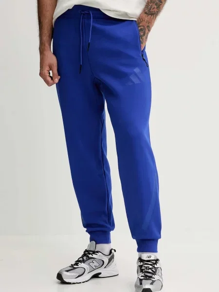 Спортен панталон adidas adidas x Z.N.E мъжки лилаво с принт синьо