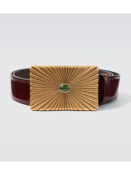 Usnjeni pas Versace rjava