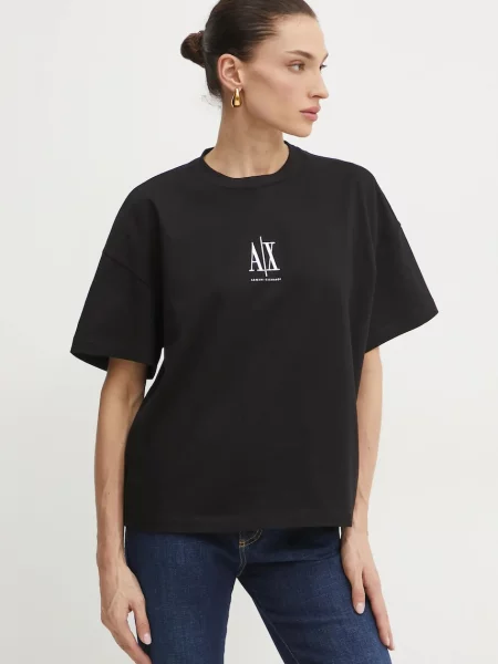 Armani Exchange tricou din femei negru