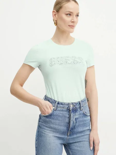 Тениска Guess синьо