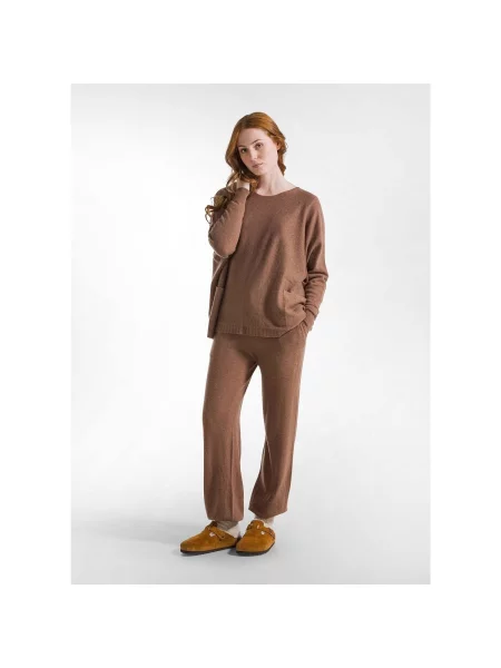 Pantaloni de jogging Deha tricotate maro