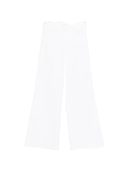 Szerokie jeansy Mother białe