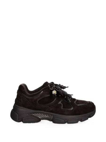 Sneakerși Guess din piele de căprioară maro