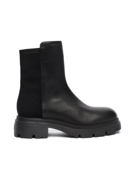 Botki Stuart Weitzman skórzane czarne