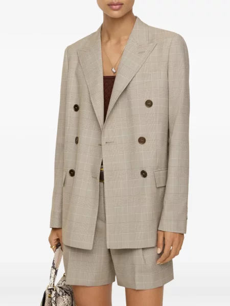 Geacă Burberry de lână în carouri