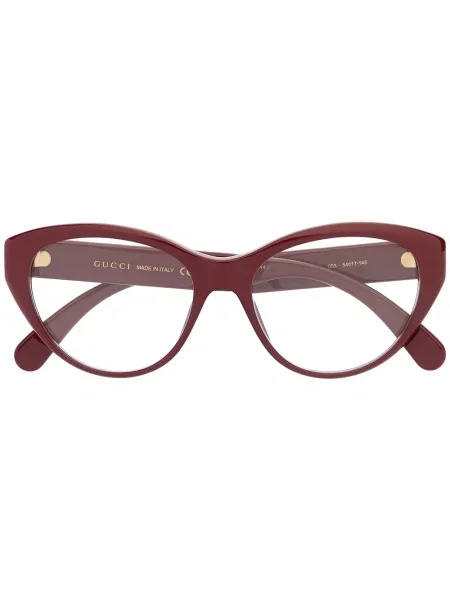 Okulary przeciwsłoneczne Gucci Eyewear z logo czerwone