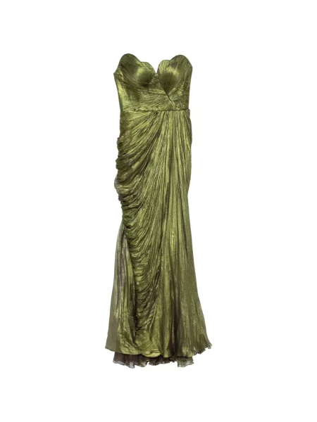 Rochie maxi Iris Serban de costum verde