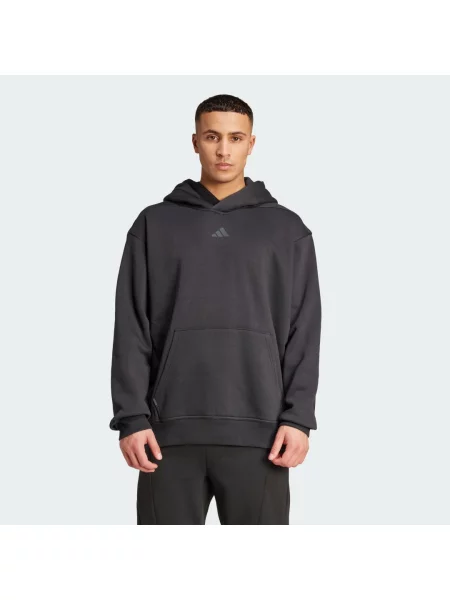 Adidas Performance bluza treningowa POWER z kapturem gładka czarny