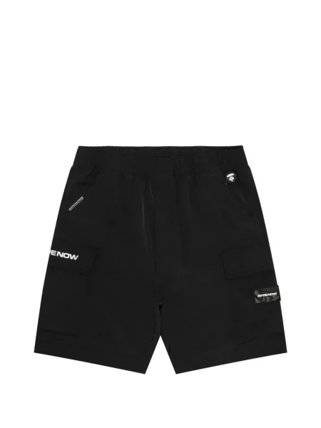 Pantaloni scurți cargo Aape By A Bathing Ape cu autograf