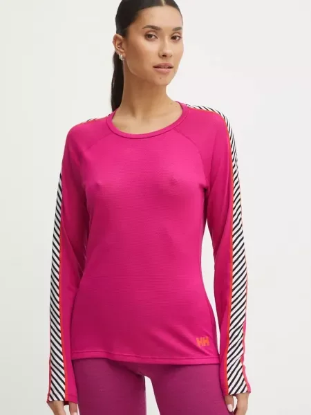 Функционална блуза с дълги ръкави Helly Hansen Lifa Active розово