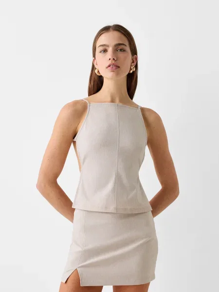 Bershka Blúz ekrü