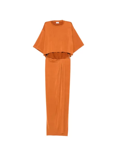 Rochie The Andamane drapată portocaliu