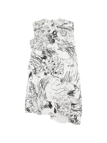 Rochie Jnby cu model floral cu imagine alb