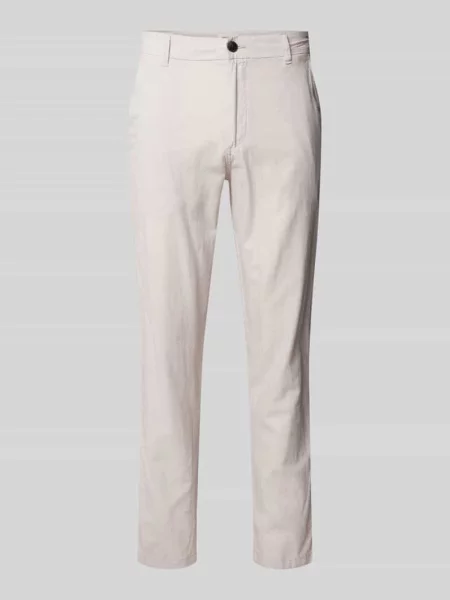 Chinosy o kroju tapered fit z wpuszczanymi model ‘STACE’ Jack & Jones białe