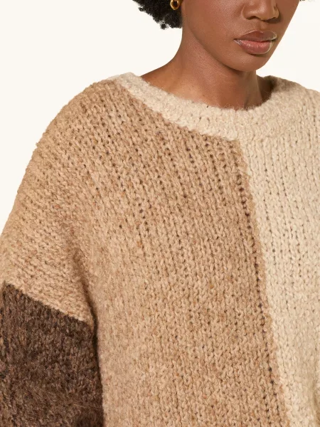 By Aylin Koenig Oversized Svetr Berthold S Alpakou režná / světle hnědá