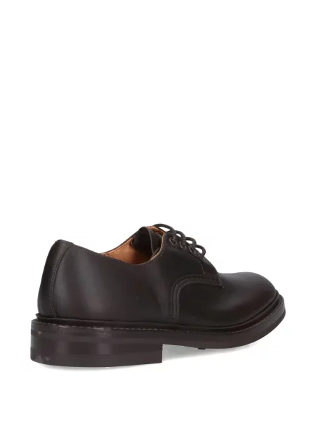 Pantofi derby Tricker's cu șireturi din dantelă maro