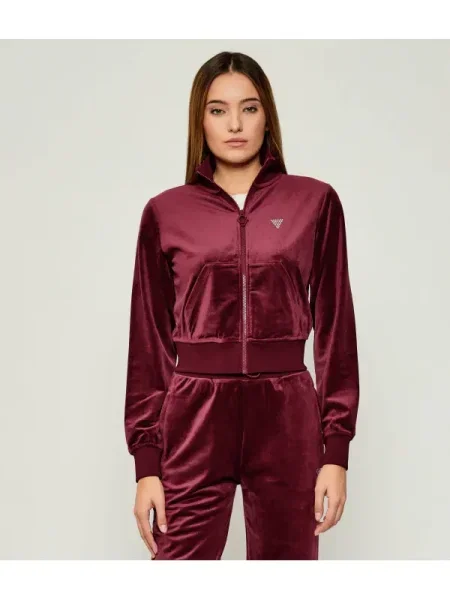 GUESS ACTIVE Hanorac COUTURE bordo